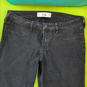 Hollister women’s super skinny black jeans sz11L W 30 L 33